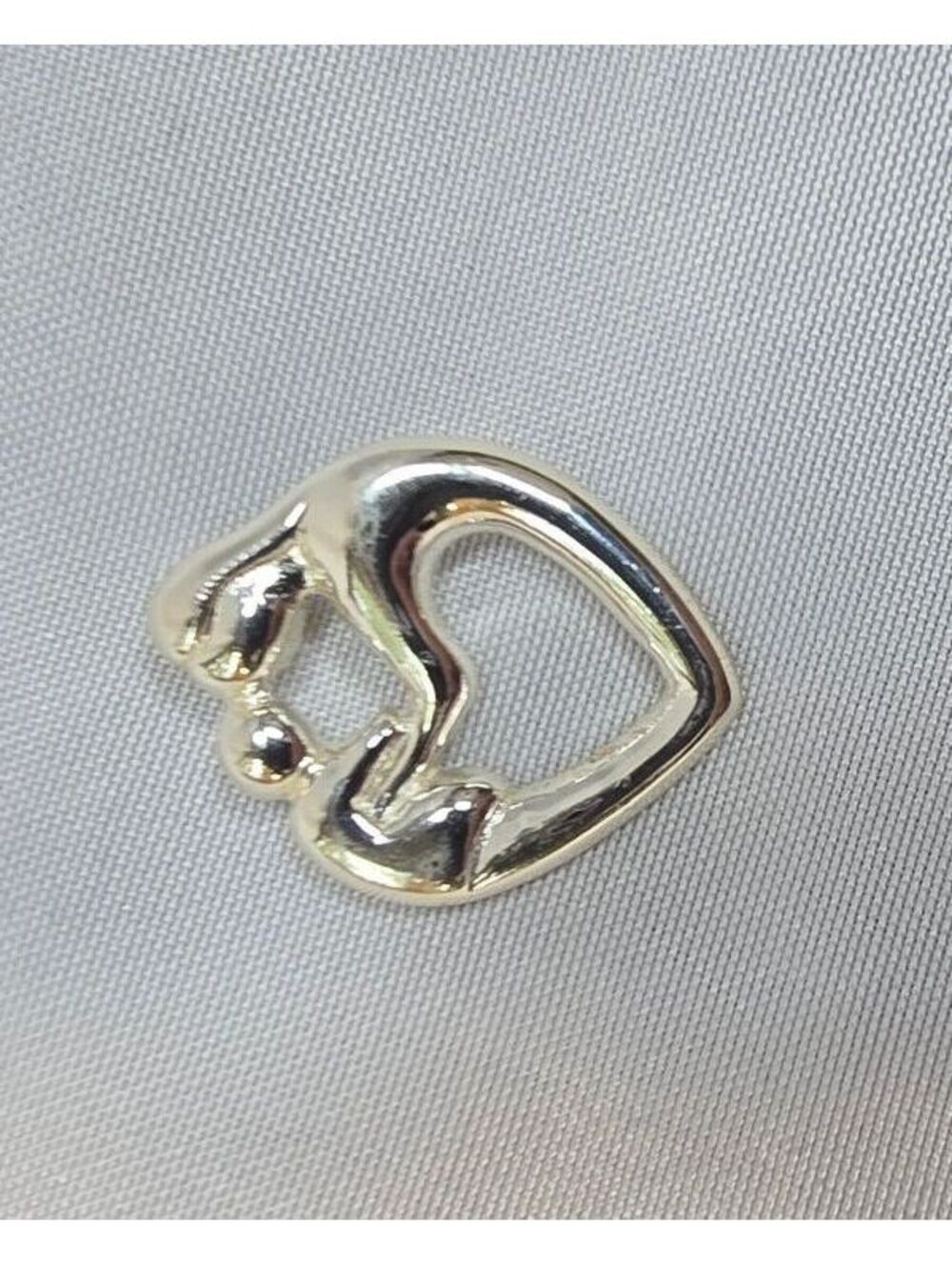 925 Sterling Silver Mother & Child Heart Pendant – Approx. 1"